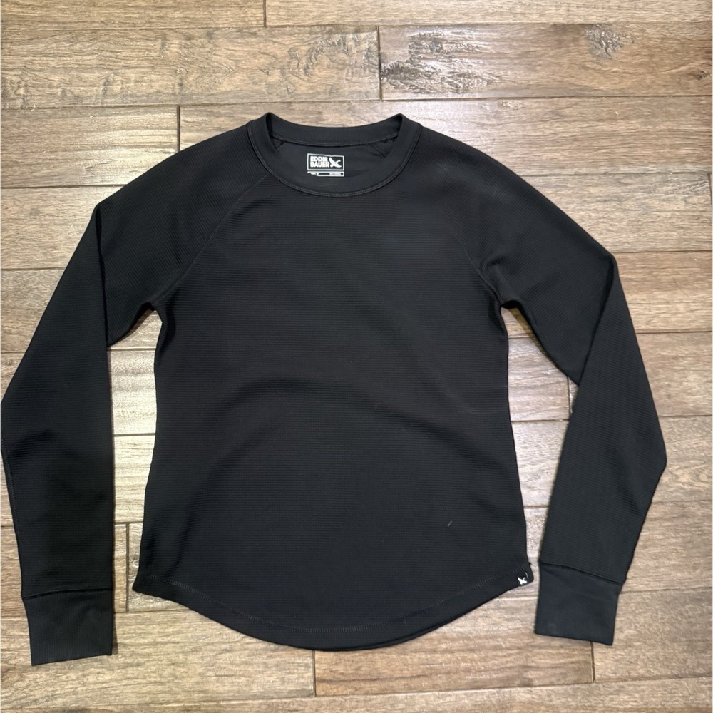 Eddie Bauer Thermal Tech Crew Long‎ Sleeve T Shirt Women's Size Medium Pre Owned